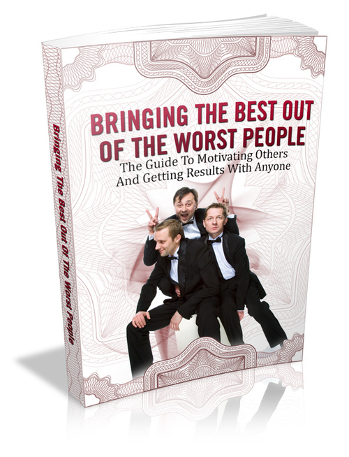 Product picture ebook about bringing the best out of the worst people 